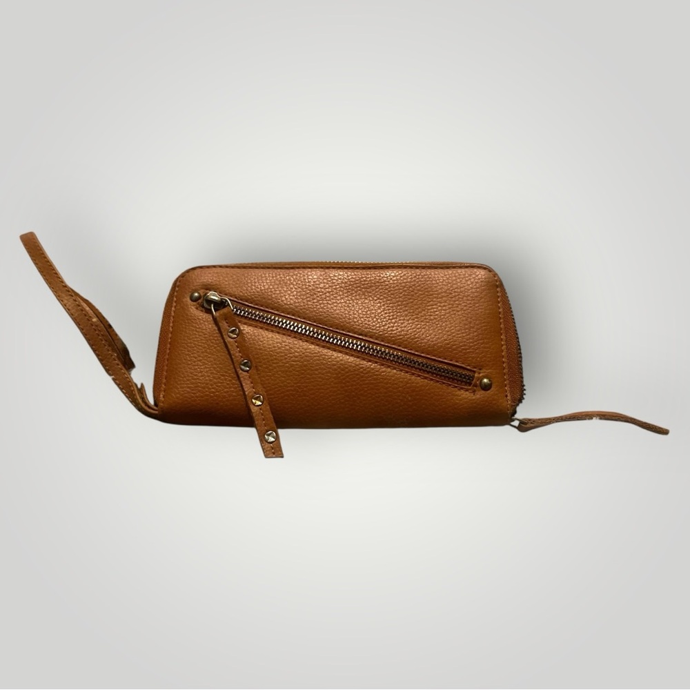 Free People Tan Leather Wallet